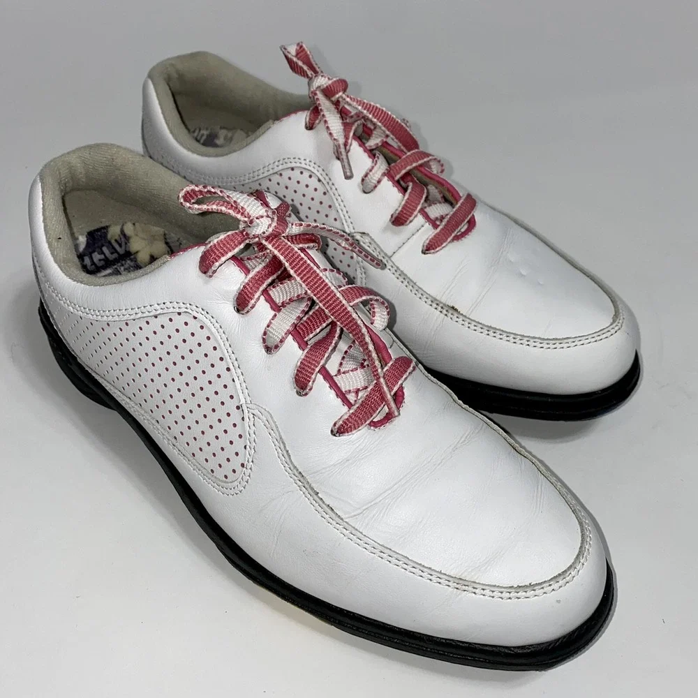FootJoy Women's eComfort Extra Comfort Golf Shoes White Pink 98629 Size 8 M